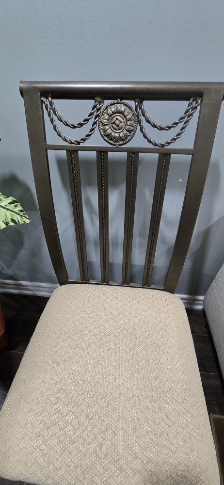 Metal dining table and 4 chairs set - photo 5