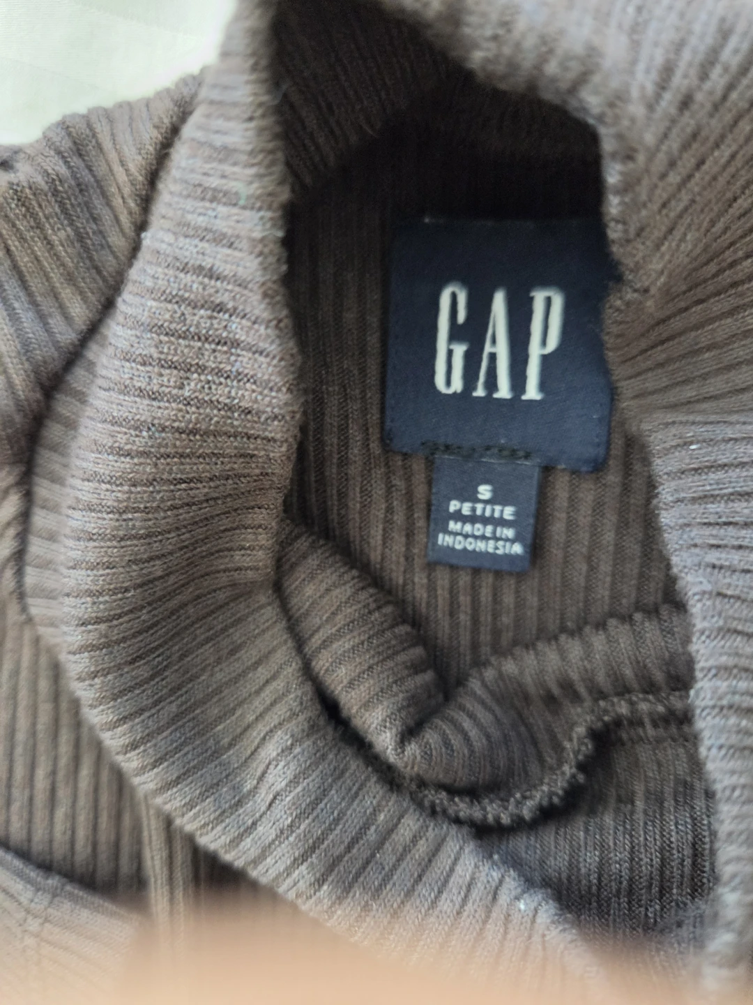 Gap Brown Mock Neck Dress - Size Small Petite - photo 2