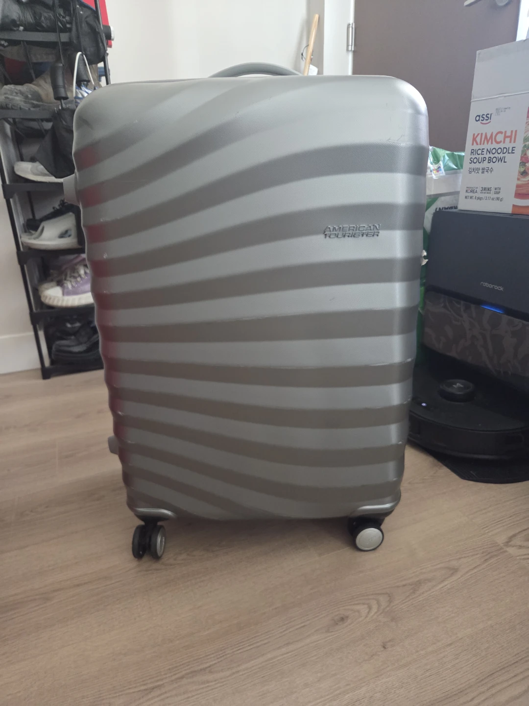American Tourister Silver Hardside Spinner Luggage
