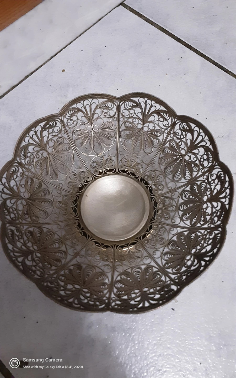 Decorative Filigree Pedestal Bowl - photo 2