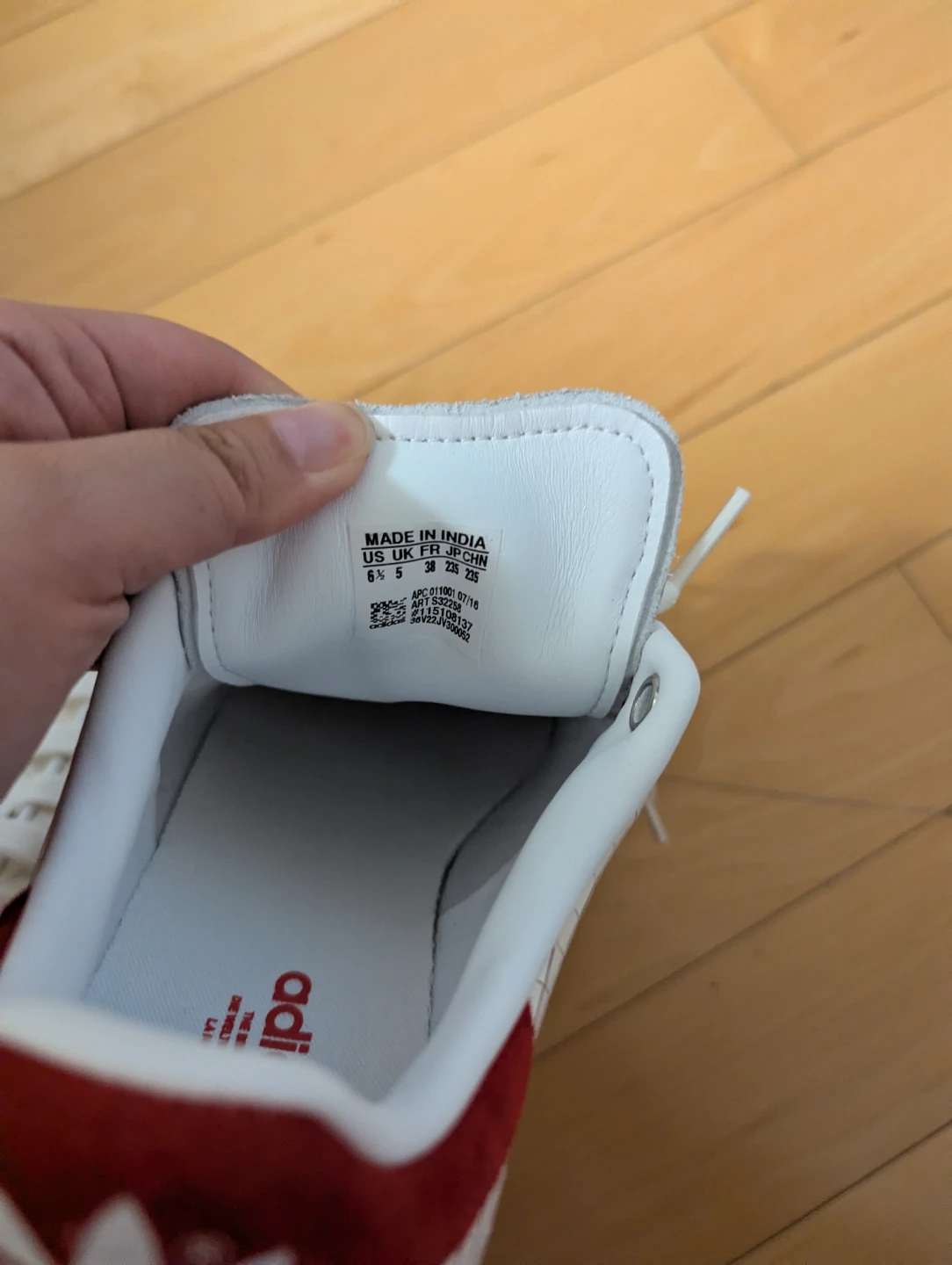Adidas Stan Smith White and Red Sneakers - photo 5
