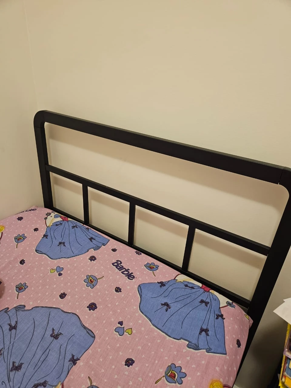 Black metal twin XL bed frame - photo 3