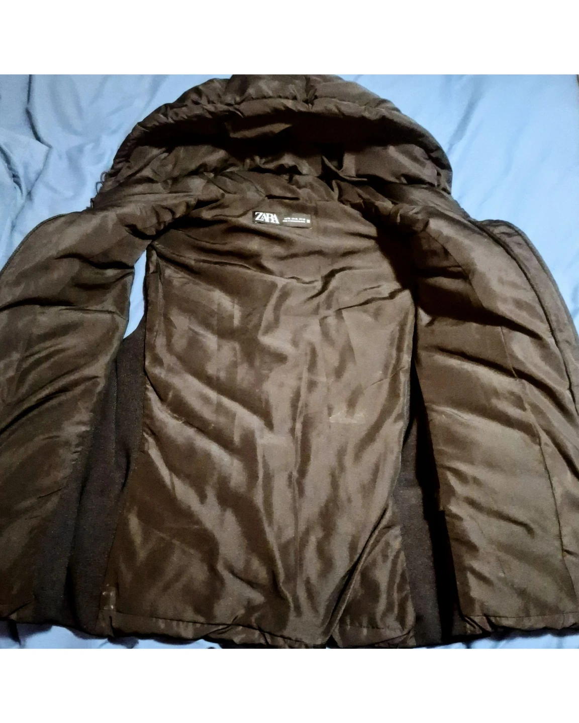 Zara Fitted Hooded Puffer Vest – Black – Size XL (8073/213) - photo 4