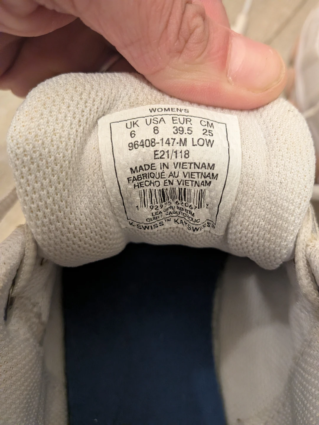 K-Swiss Women's Sneakers - White & Rose Gold - Size 8 - photo 3