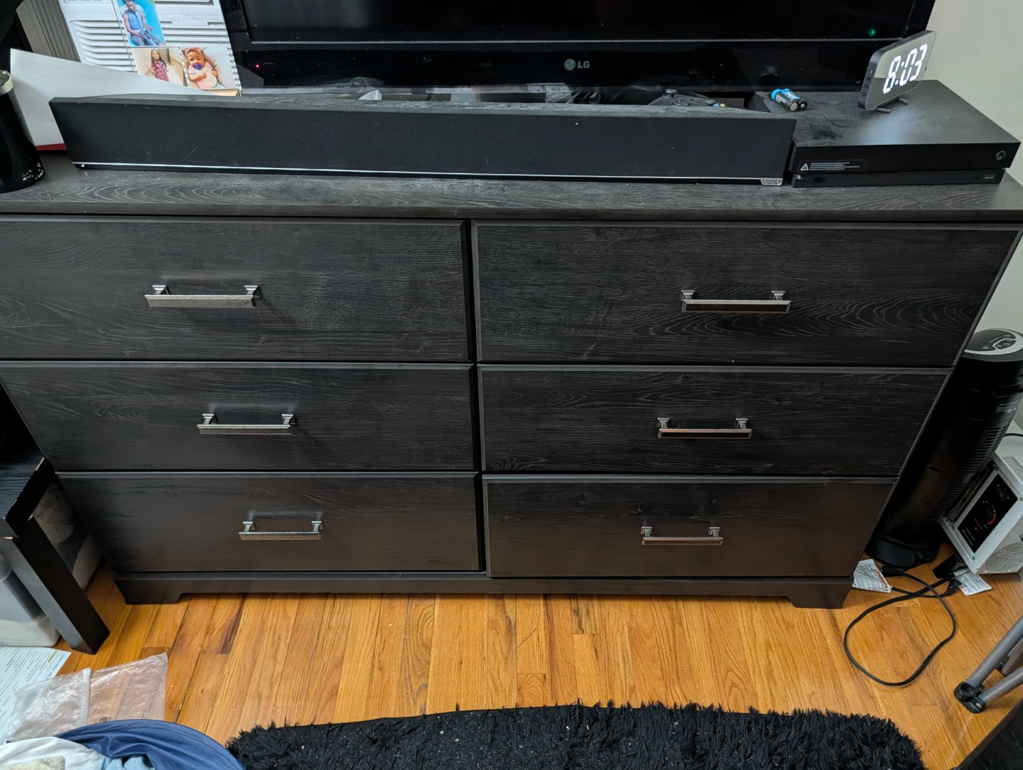 Ashley Furniture Belachime Black 6-Drawer Bedroom Dresser