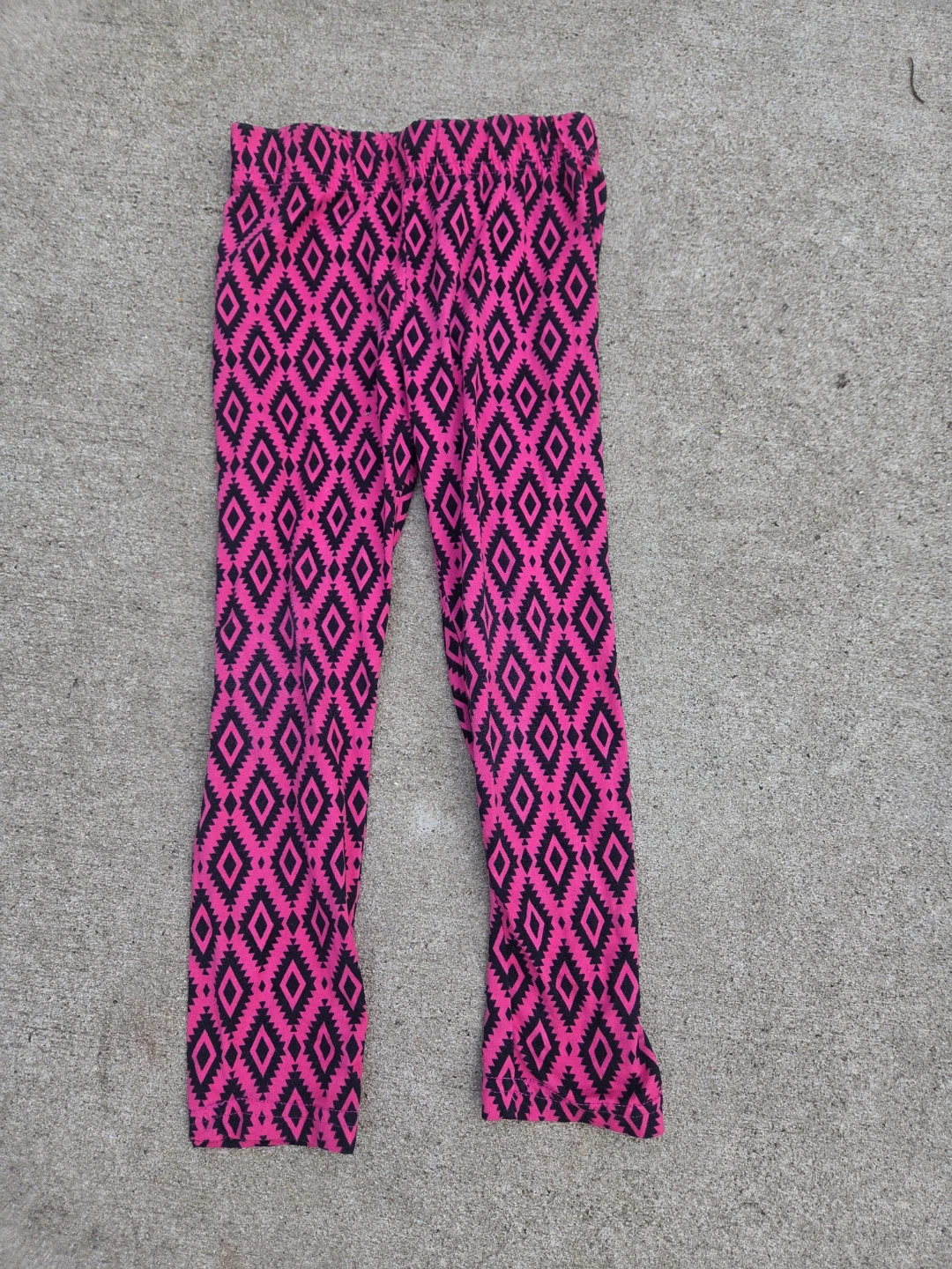 Pony Tails Pink and Black Patterned Leggings - photo 2