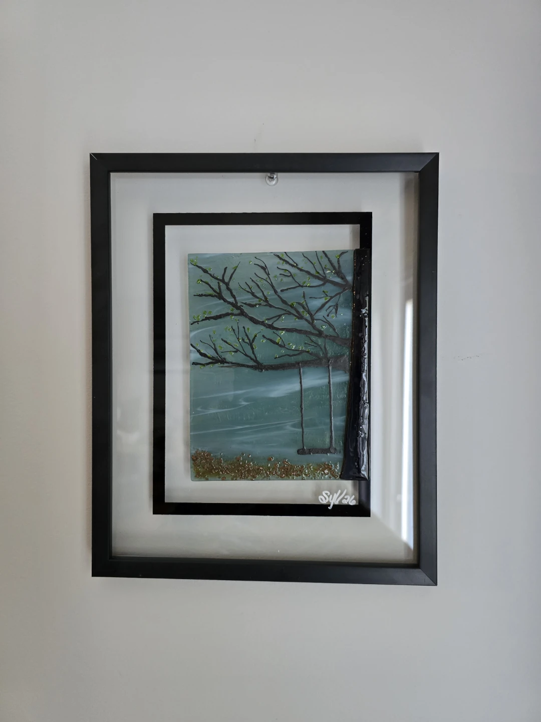 FUSED GLASS "Childhood Swing"