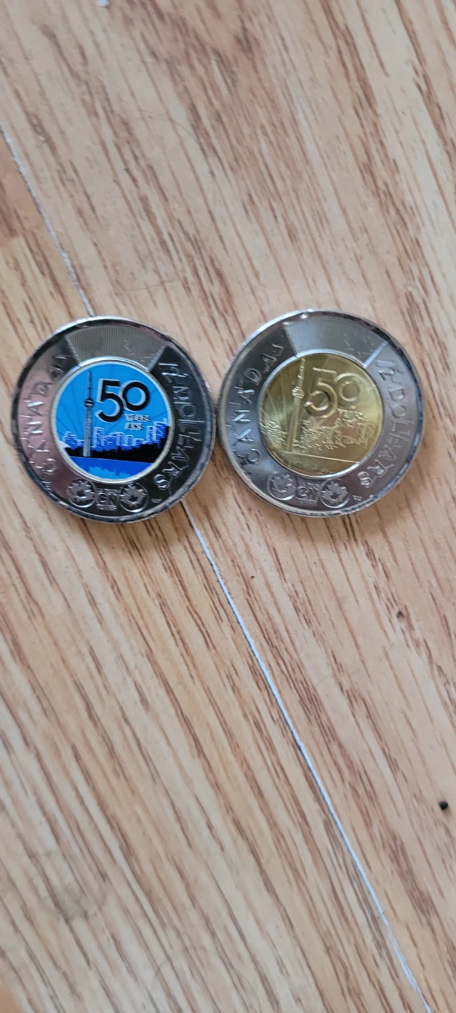 Two 2026 CN Tower 50th Anniversary Toonies - photo 2