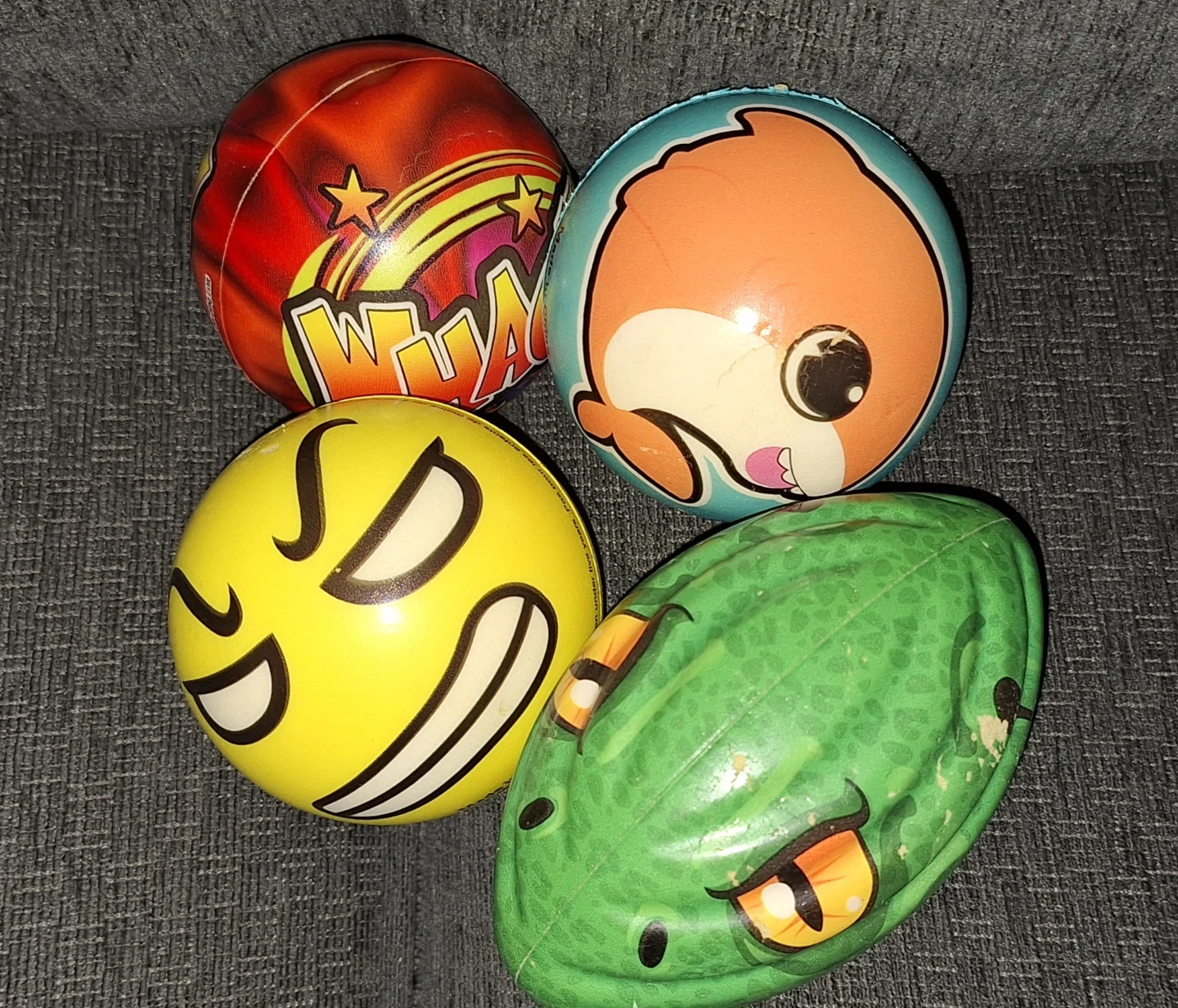 Set of 4 Foam Sports and Character Balls🏈