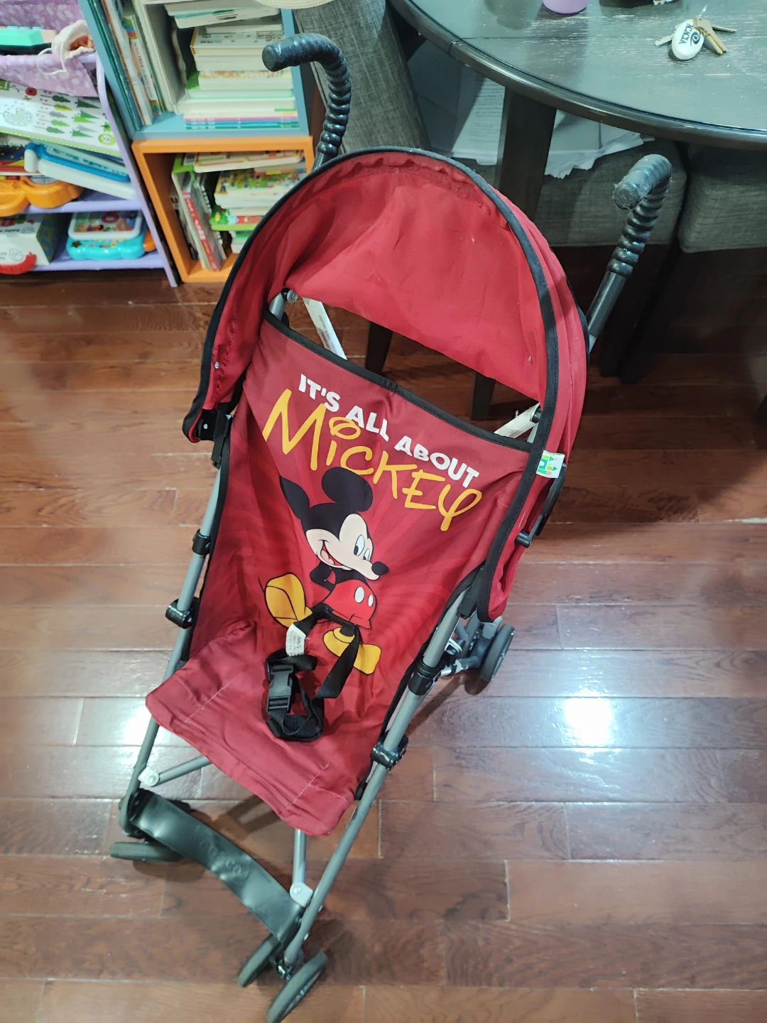 Red Mickey Mouse Baby Stroller