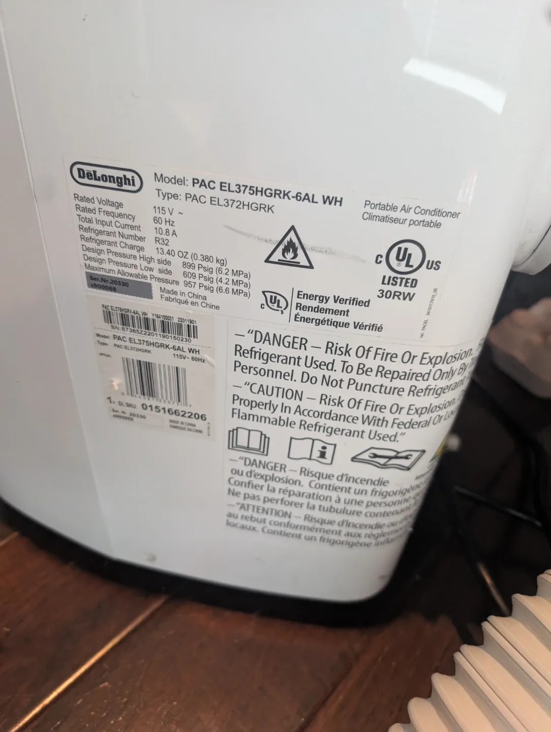 DeLonghi pinguino portable air conditioner - photo 2