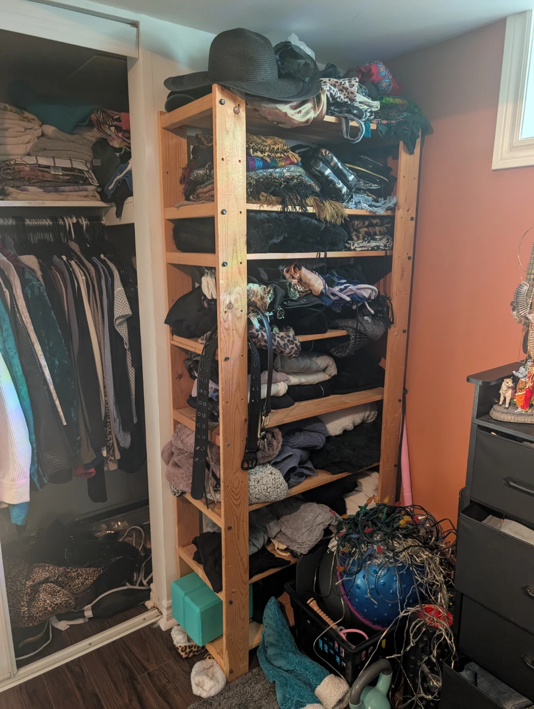 Wooden Shelving Unit