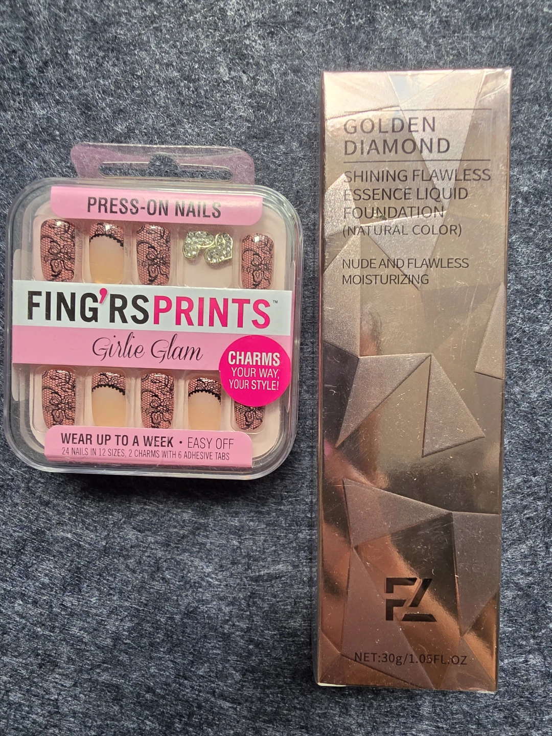 Press-On Nails and Foundation 🏈