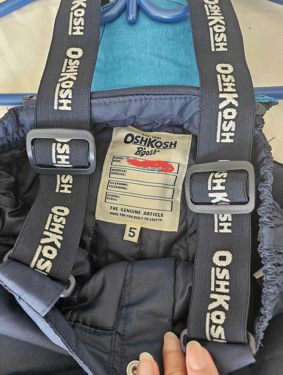 OshKosh B'gosh Navy Snowpants Size 5 - photo 4