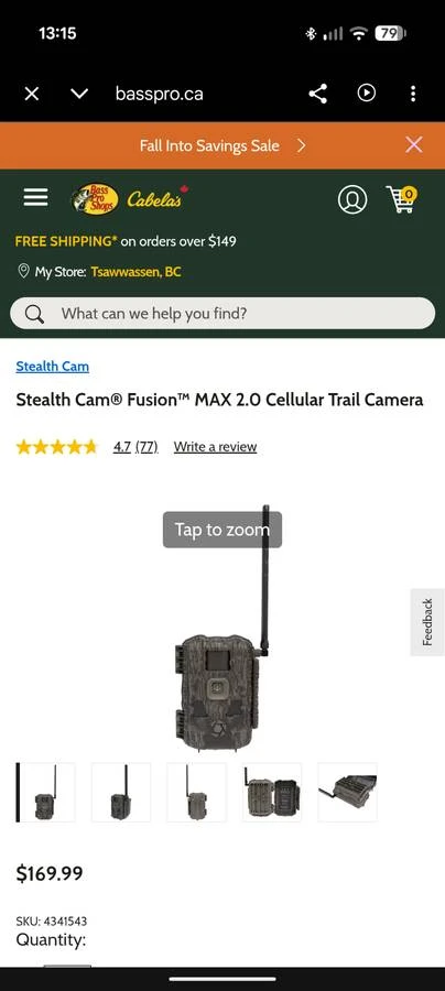 Stealth Cam Fusion Max Trail Cam