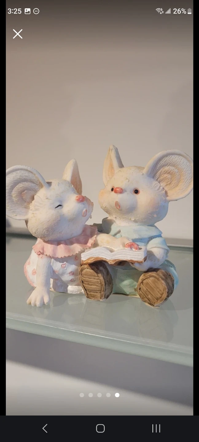 New Vintage Mouse Couple Figurine (4) - photo 5