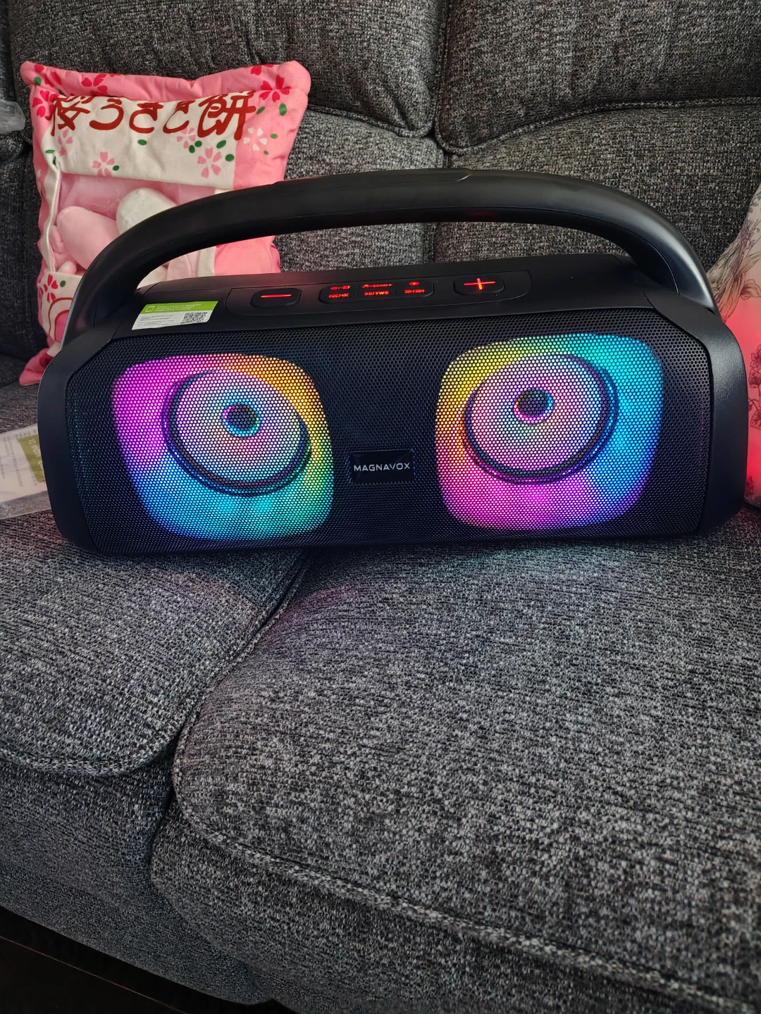 Magnavox Portable TWS Bluetooth Light Up Speaker