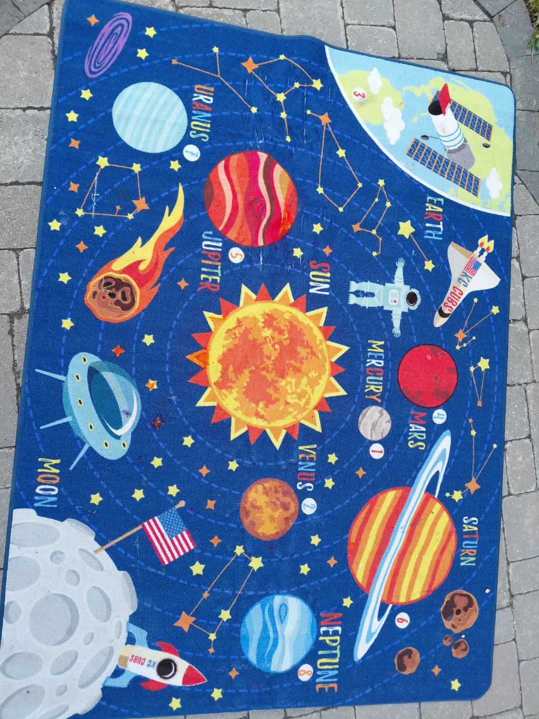 Kids Space Theme Rug