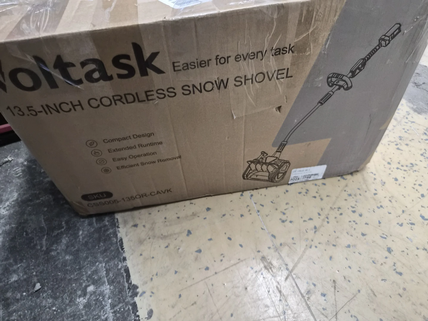 Voltask 13.5-Inch Cordless Snow Shovel - photo 4