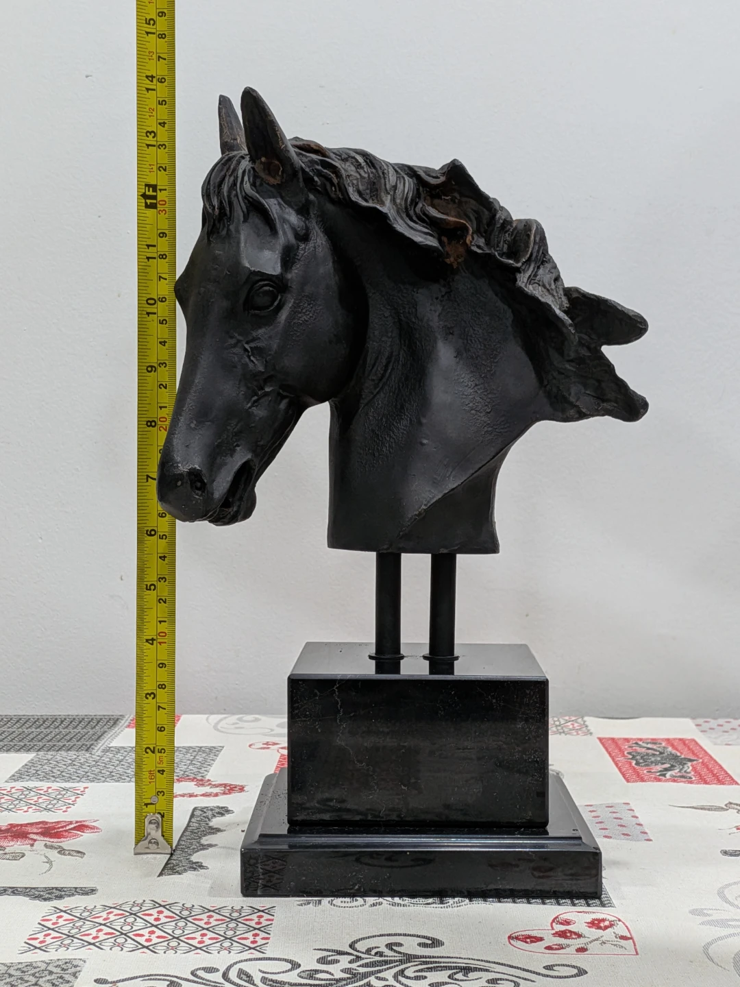 Heavy Metal Horse Head Sculpture - photo 3