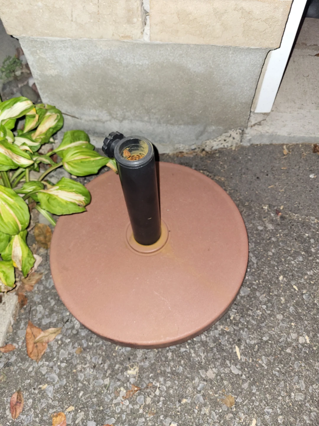 Brown Patio Umbrella Base