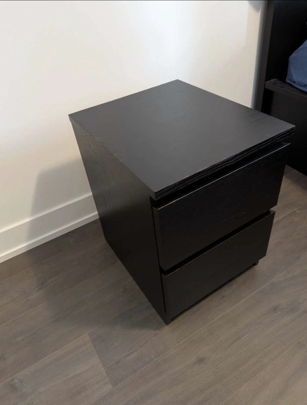IKEA MALM Chest of 2 Drawers - Black-Brown - photo 3