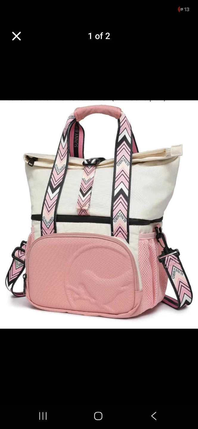 Sunny Bird Convertible Tote Backpack