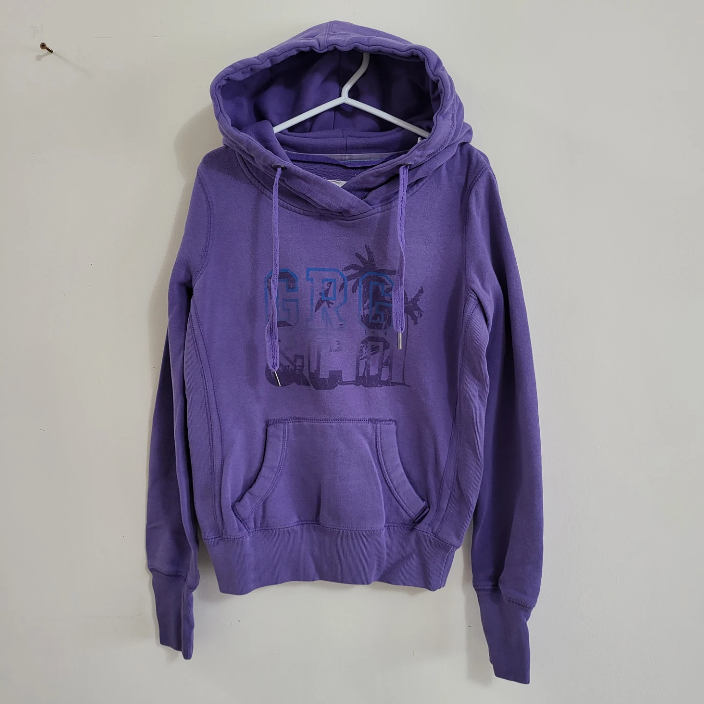 Garage Y2K Vintage Purple Graphic Hoodie - Women's Small - photo 2