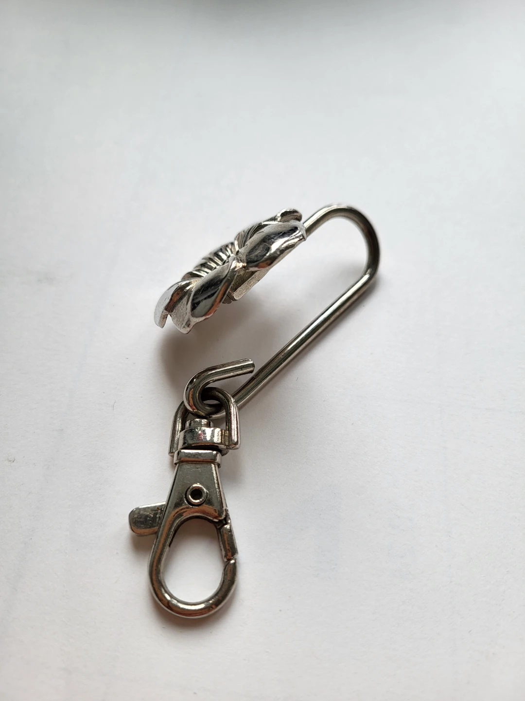 Silver-toned Flower Purse Hook - photo 2