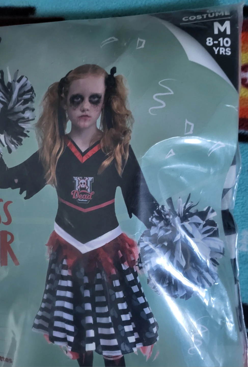 New Spooktacular Creations Cheerless Leader Costume M 8-10 Yrs - photo 3