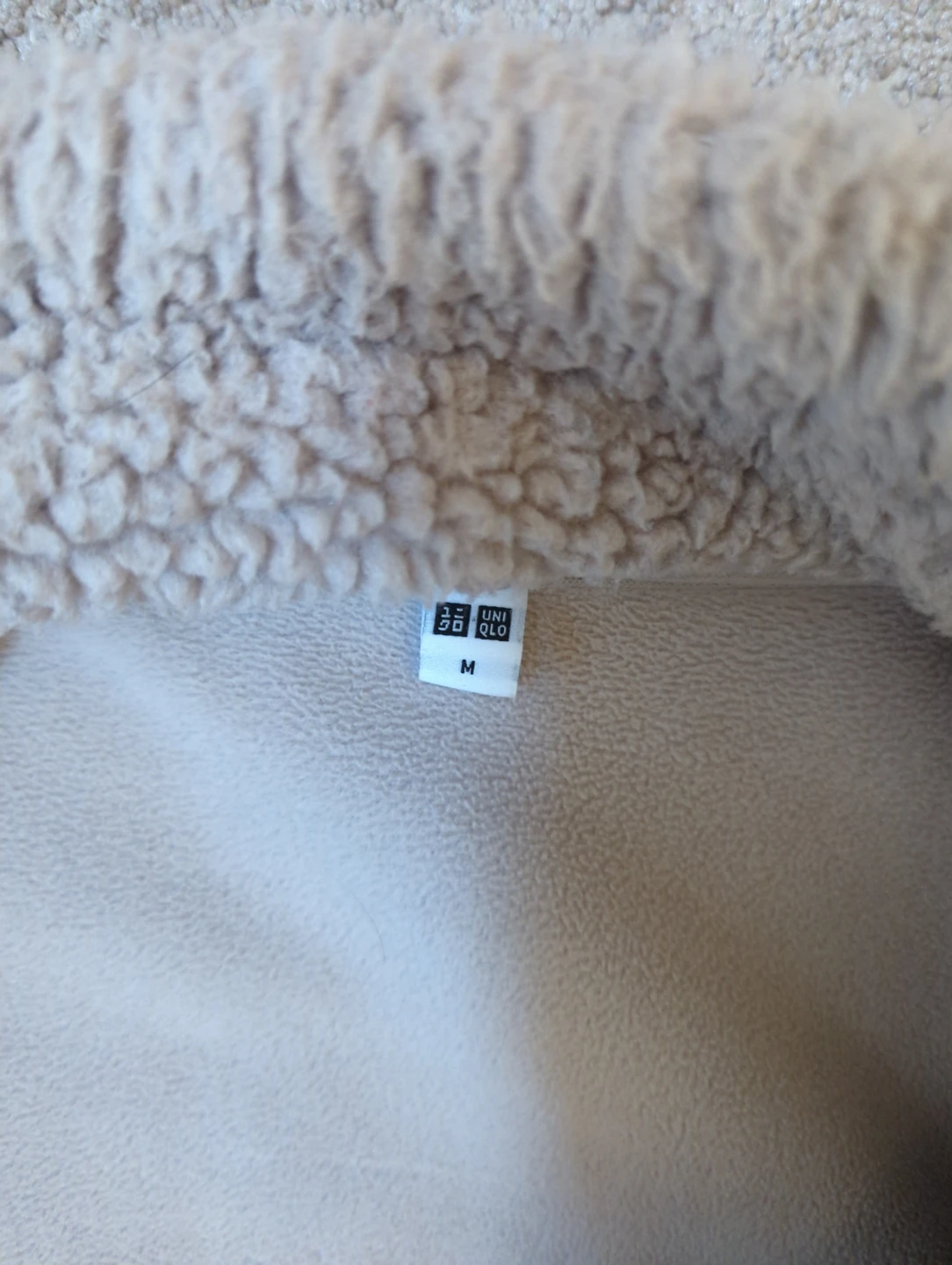 Uniqlo Fleece Jacket - Beige - Size M - photo 2