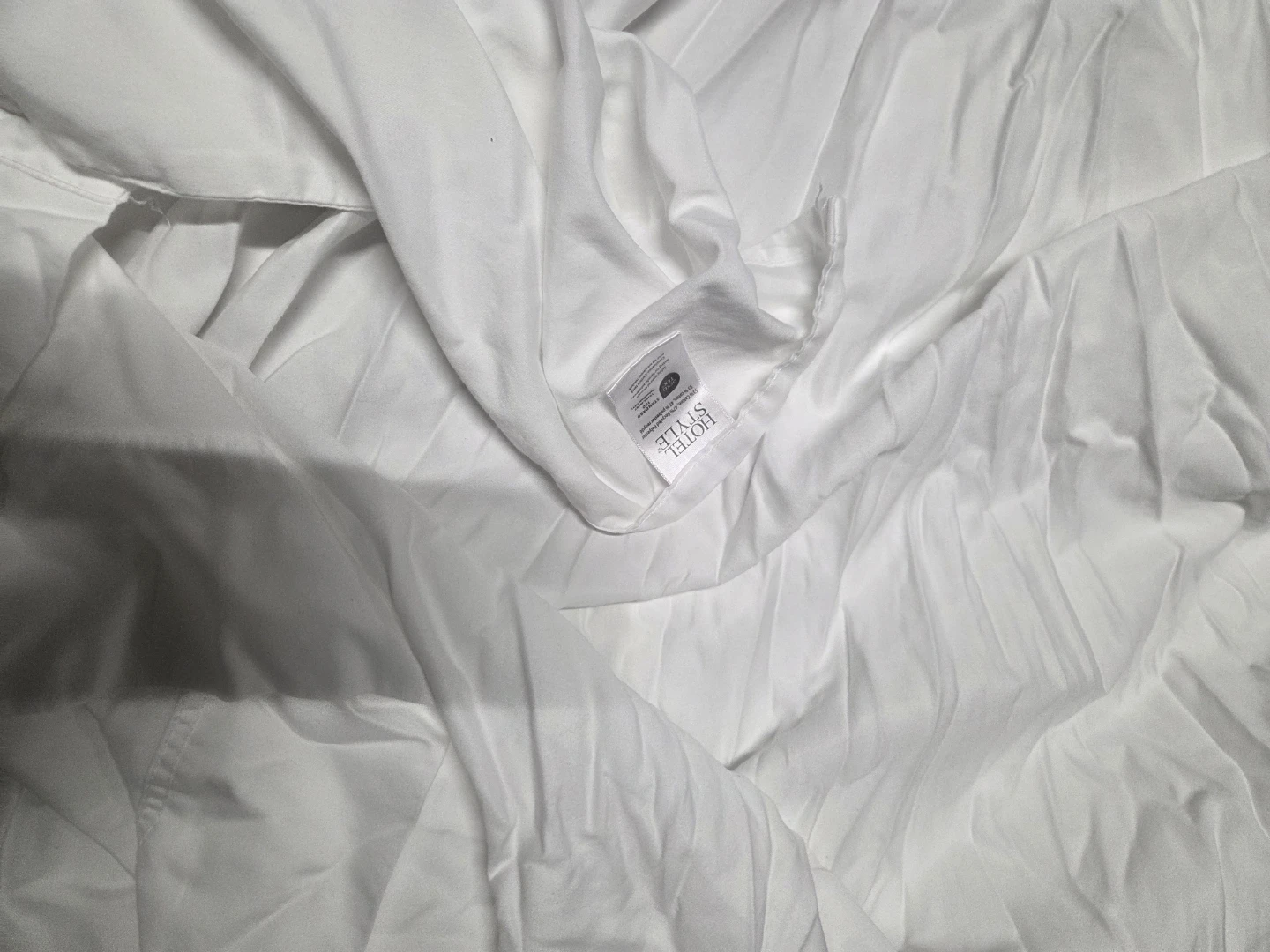 Hotel Style Standard White Fitted Sheet