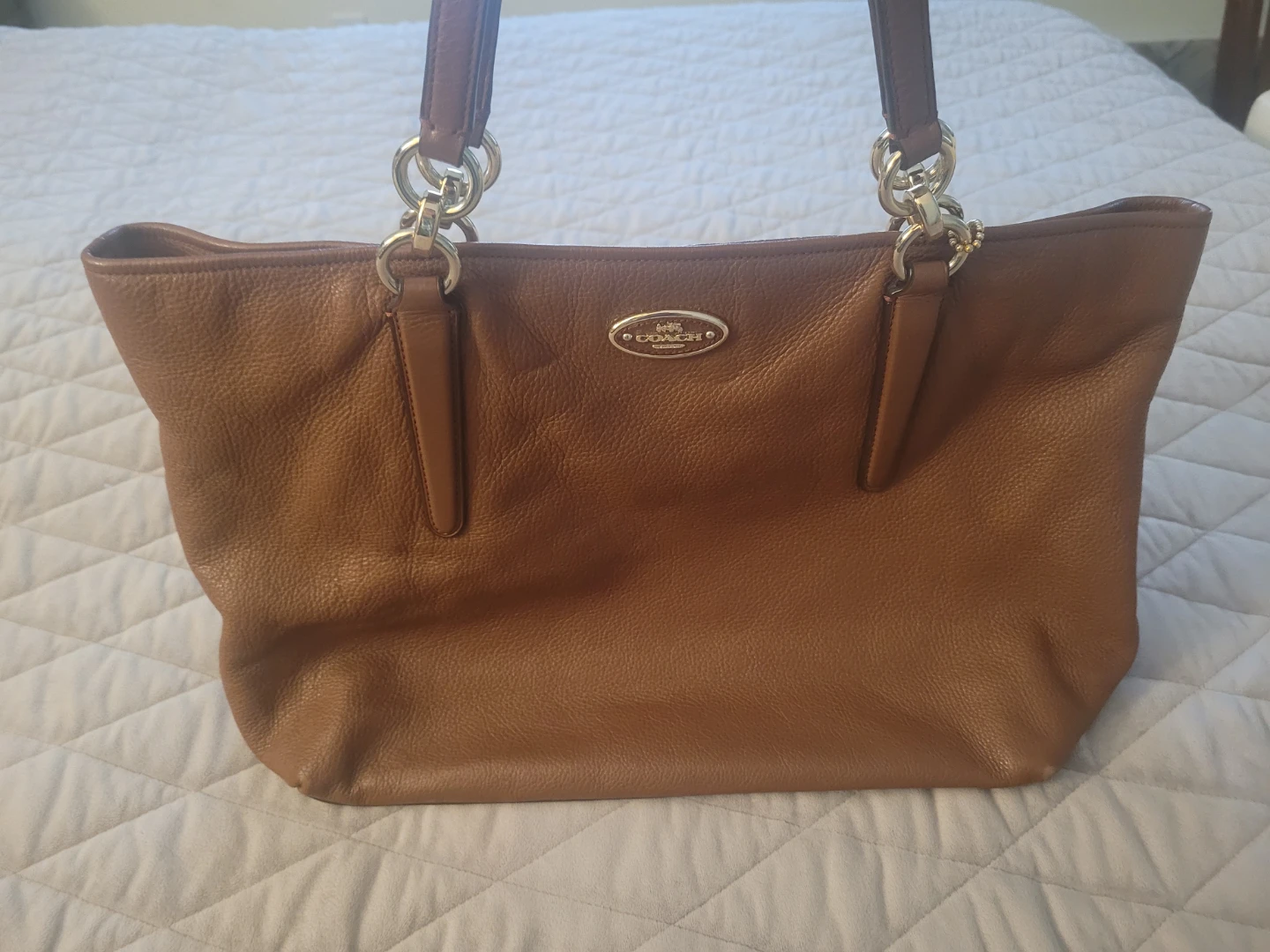 Coach Brown Leather Tote Bag - photo 2
