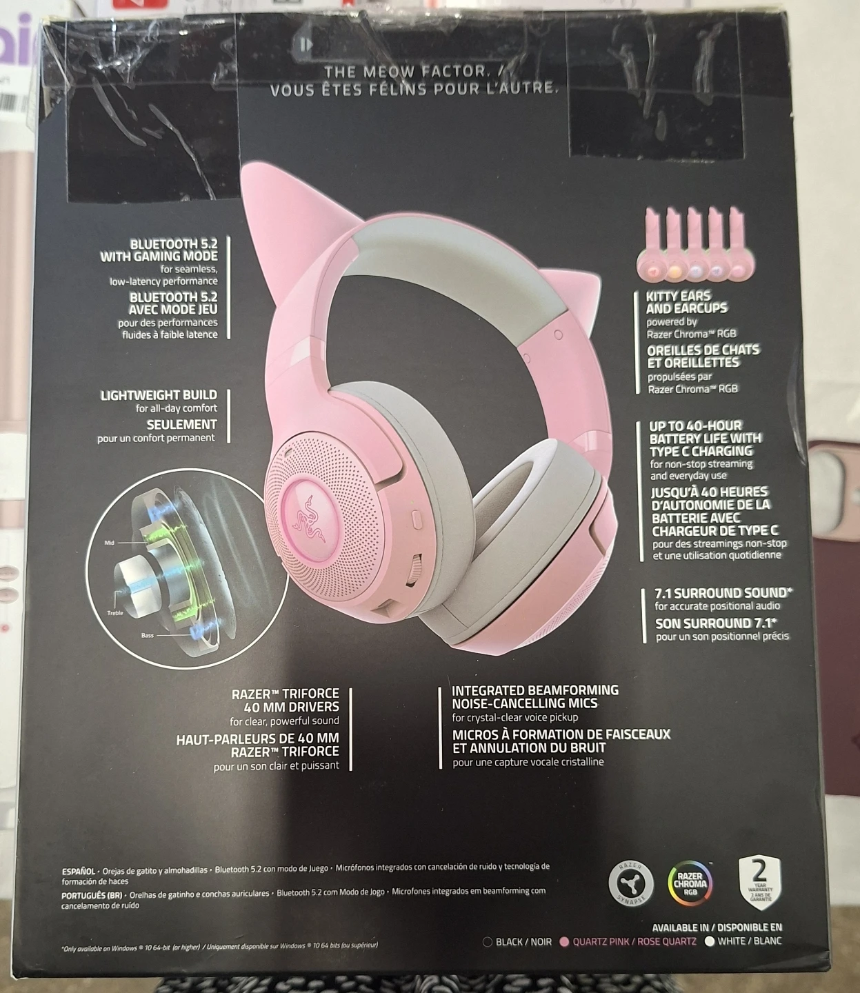 Razer Kraken Kitty V2 BT Quartz Edition Headset - photo 2