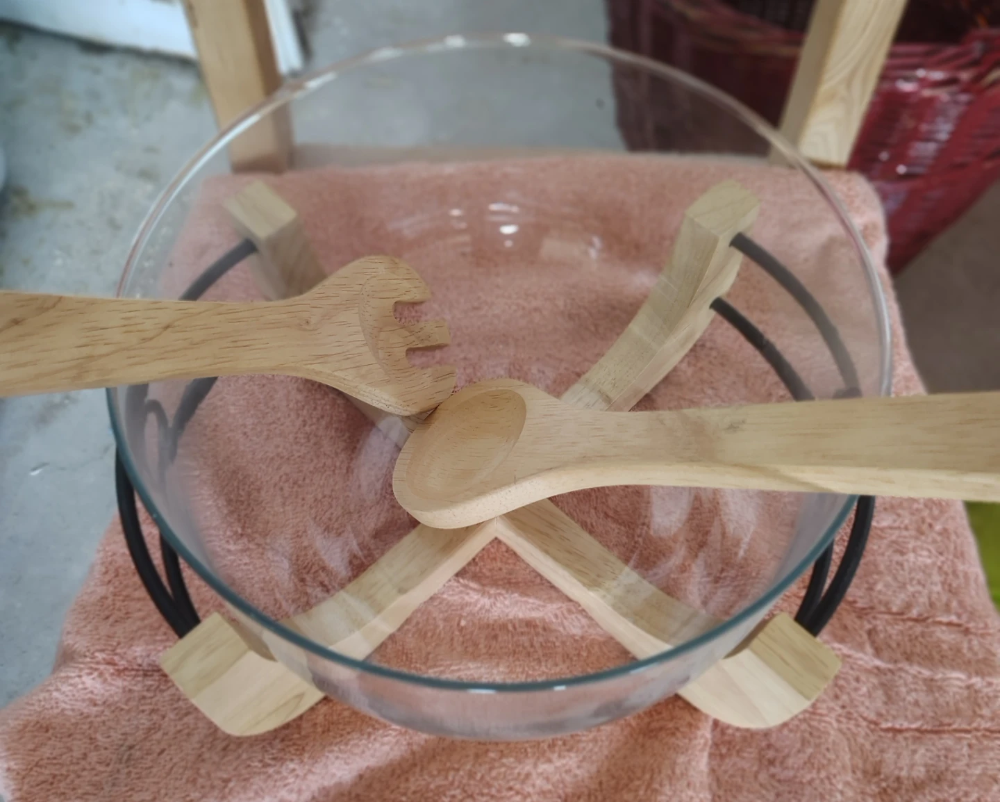 Wood & Iron 4 Pc Salad Set - photo 2