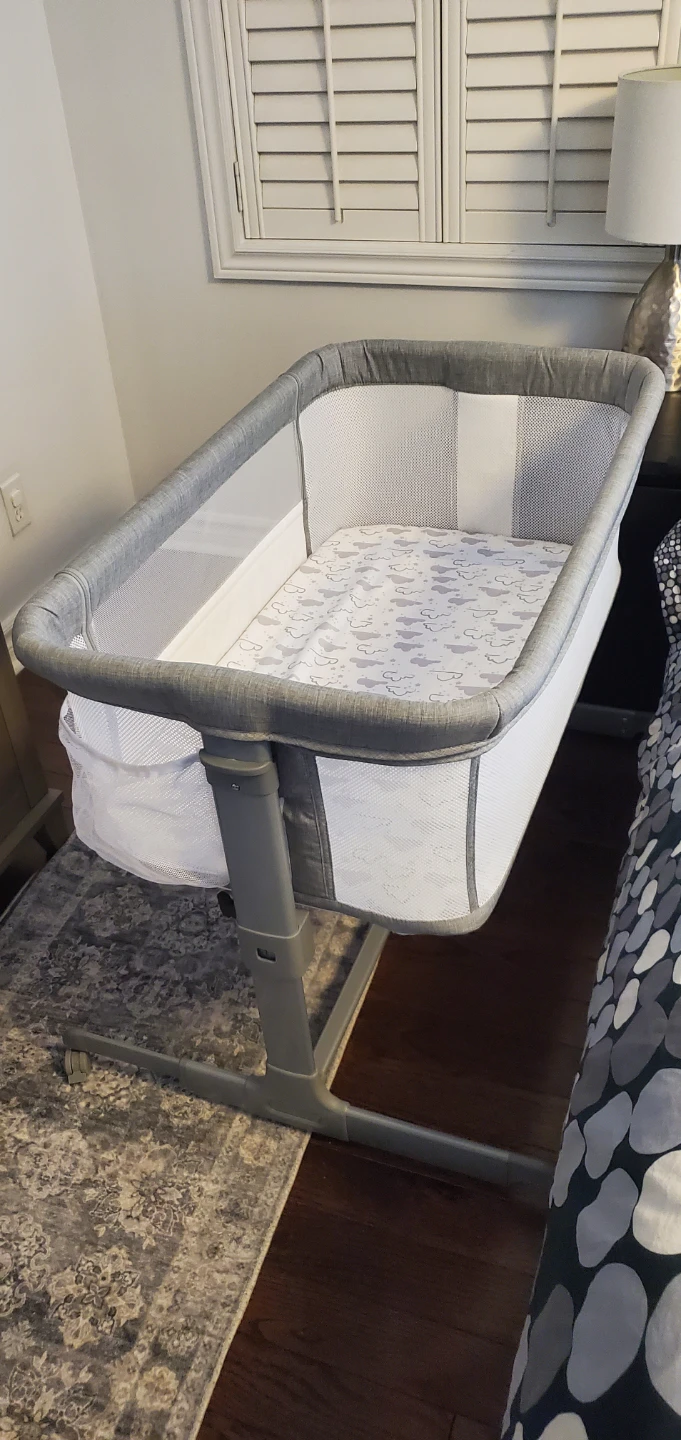 *Like New* TCBunny 2-in-1 Baby Bassinet & Bedside Sleeper - Grey - photo 4