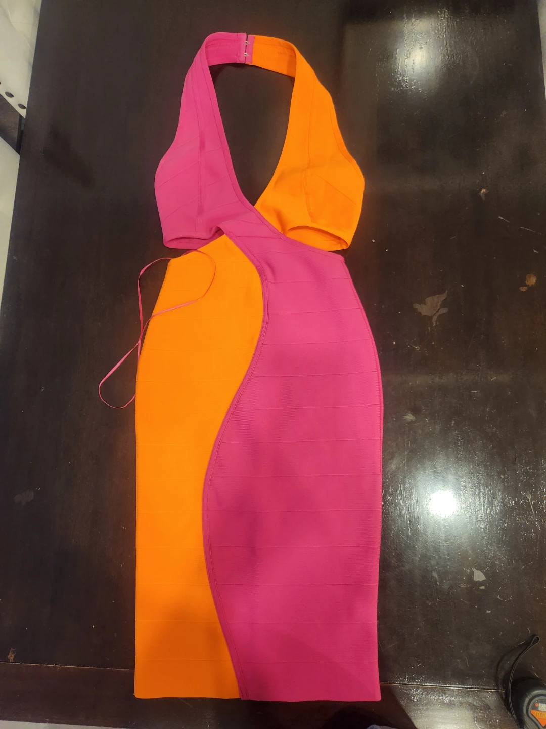 Fashion Nova Two-Tone Bandage Dress