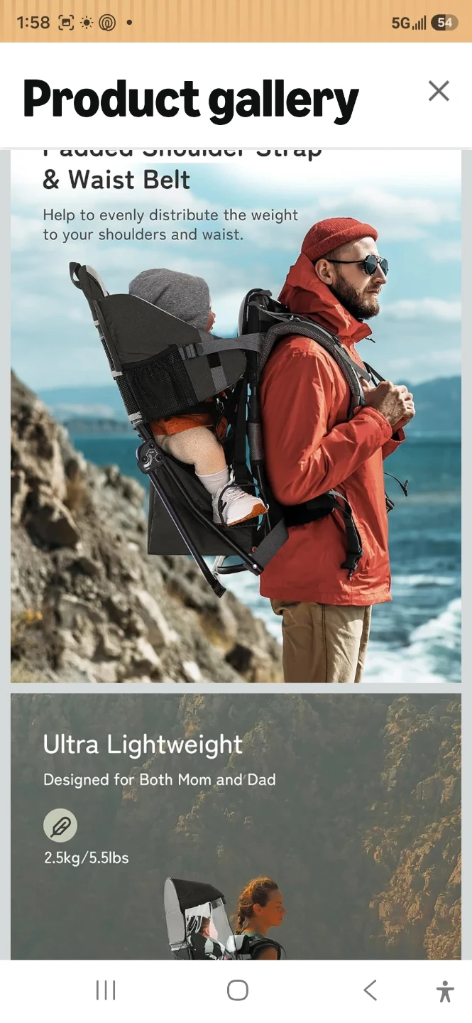 Besrey Baby Hiking Carrier - photo 2