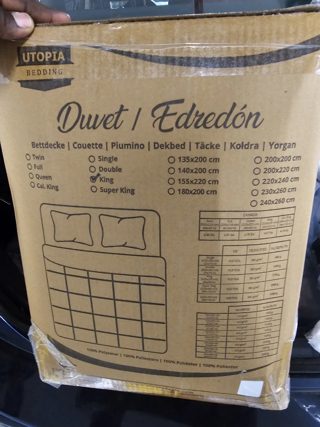 Utopia Bedding King Size Duvet - photo 2