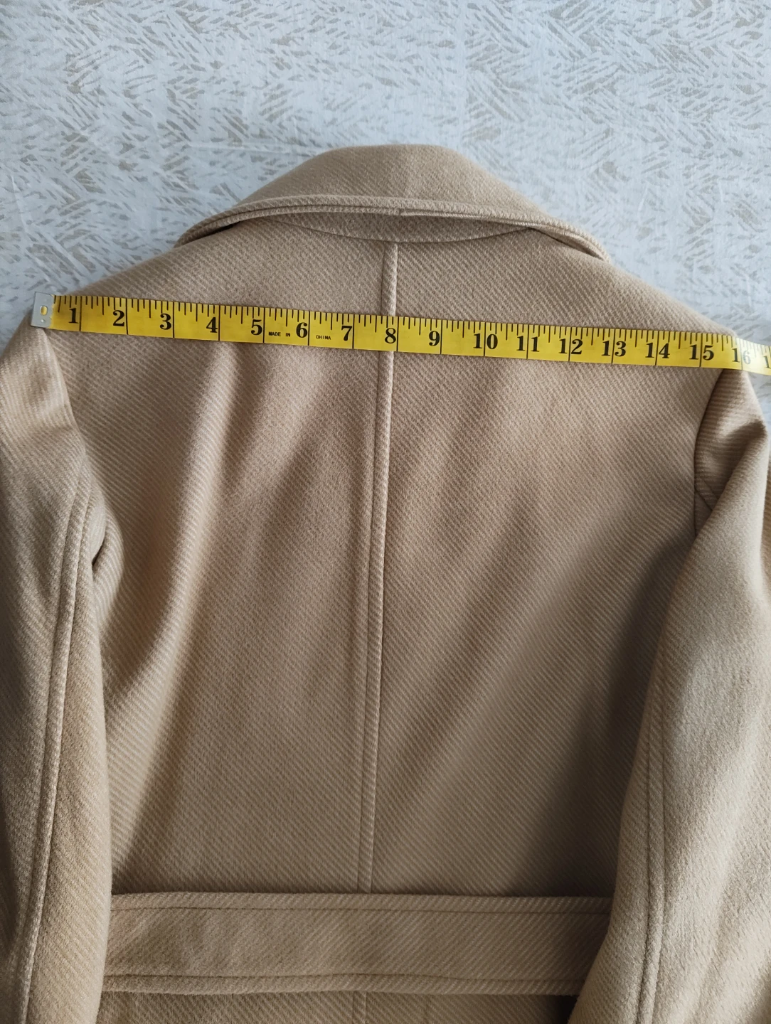 H&M Tan Belted Trench Coat Small - photo 4