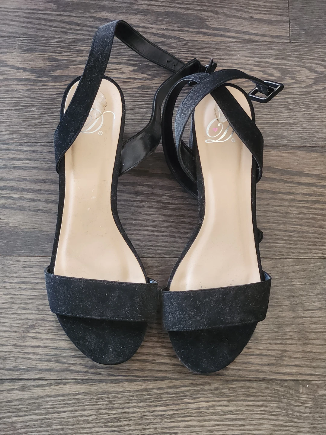 Black Platform Heels with Ankle Strap - photo 2