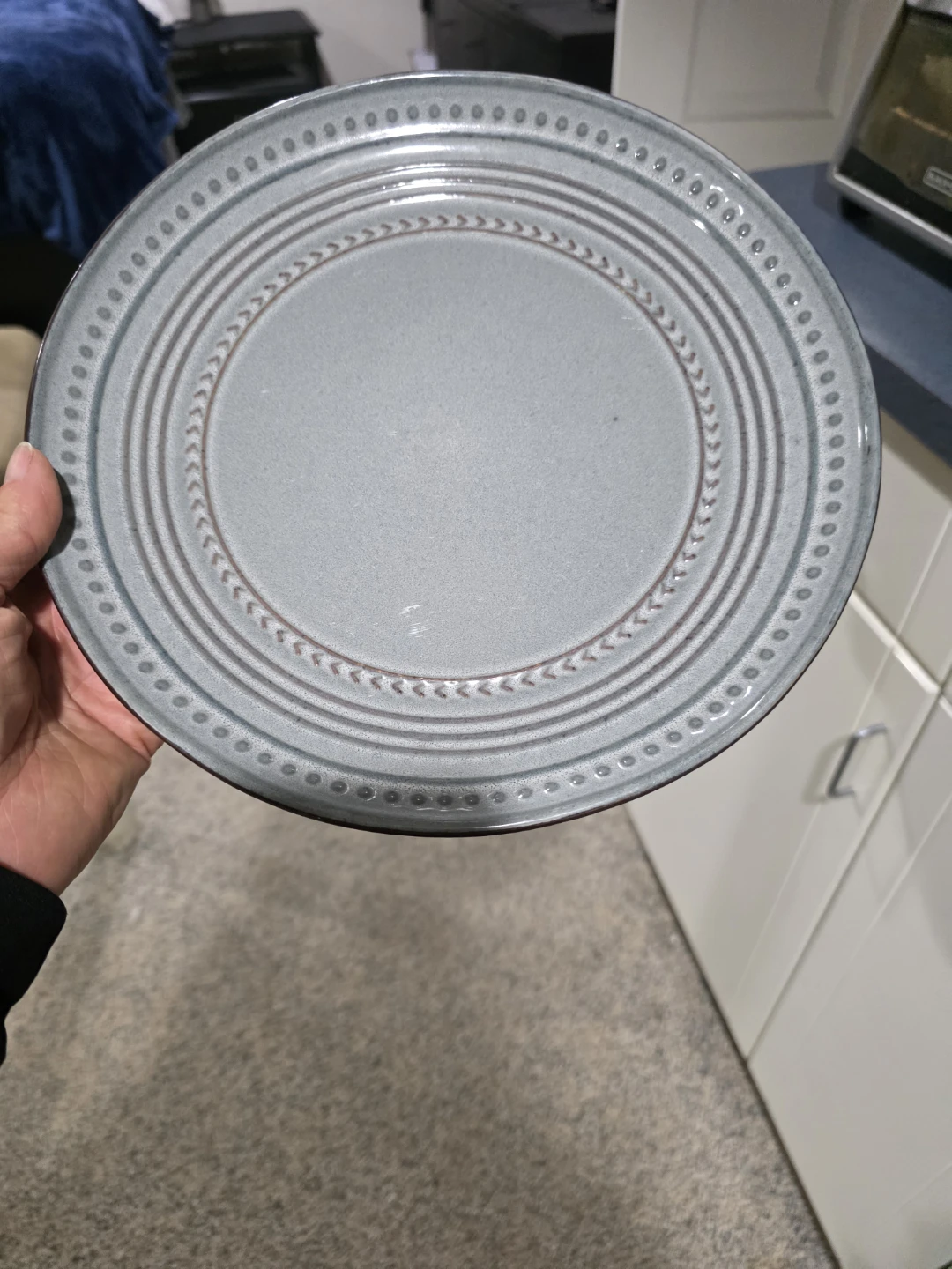 Denby Halo Blue Grey Dinner Plate