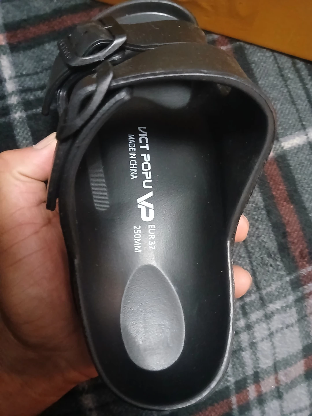 VICT POPU Black Sandals Size 7 US - photo 3