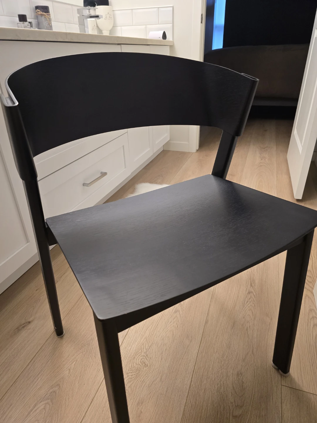 Modern Black Dining Chair - photo 2
