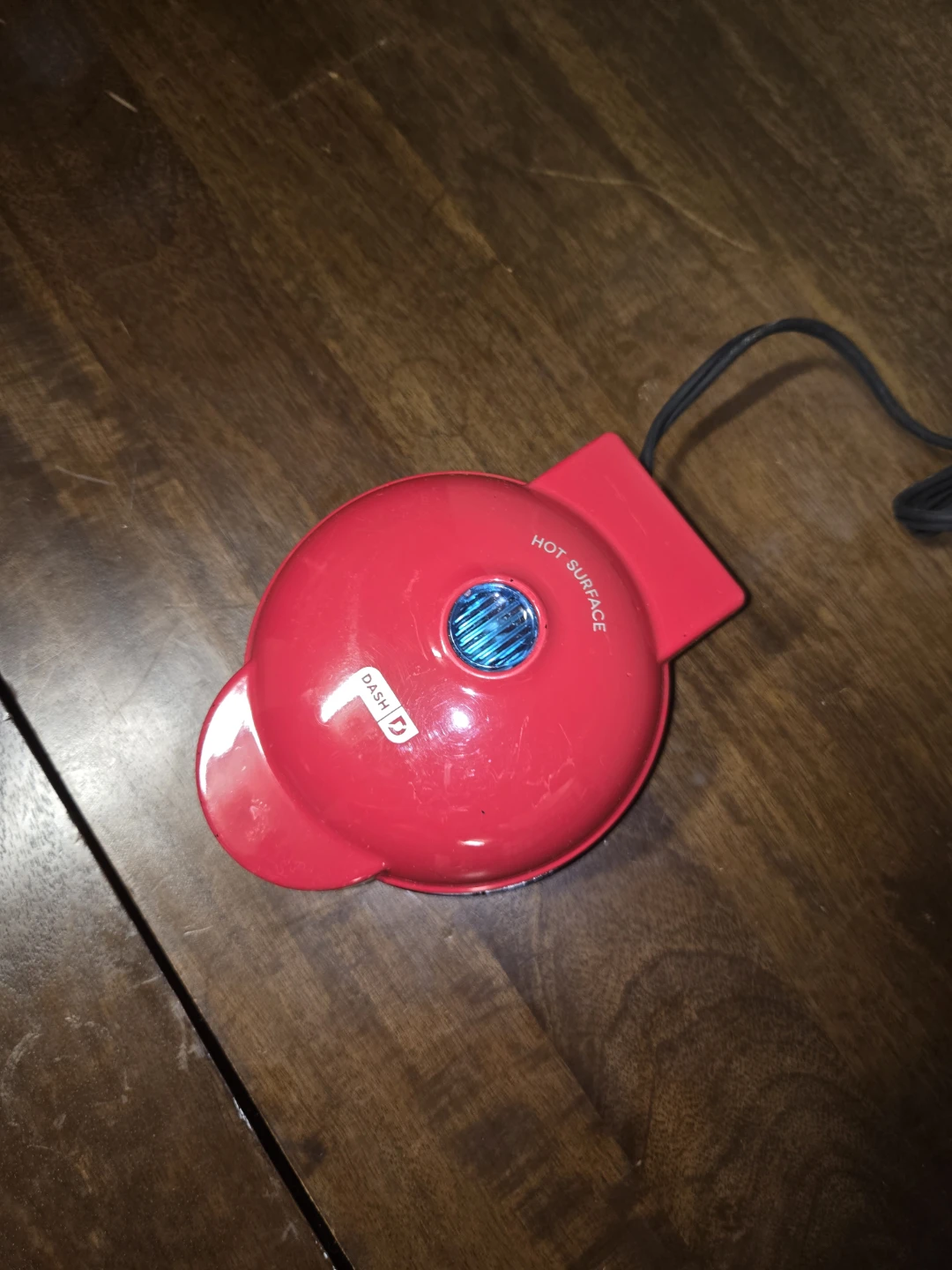 Dash Red Mini Waffle Maker 4-Inch Individual Waffle Iron Machine - photo 4
