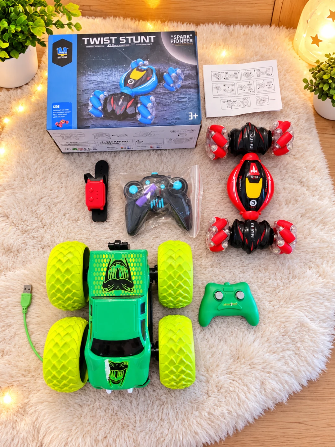 Twist Stunt RC Cars and Remote Control Set