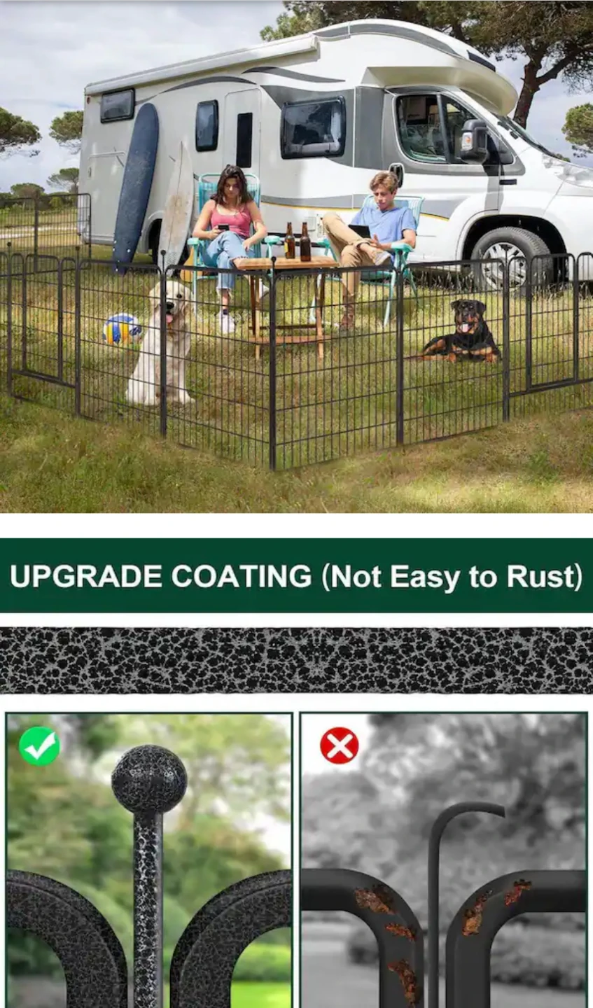 New, Viscoo 16-Panel Metal Dog Playpen 40-Inch - photo 4