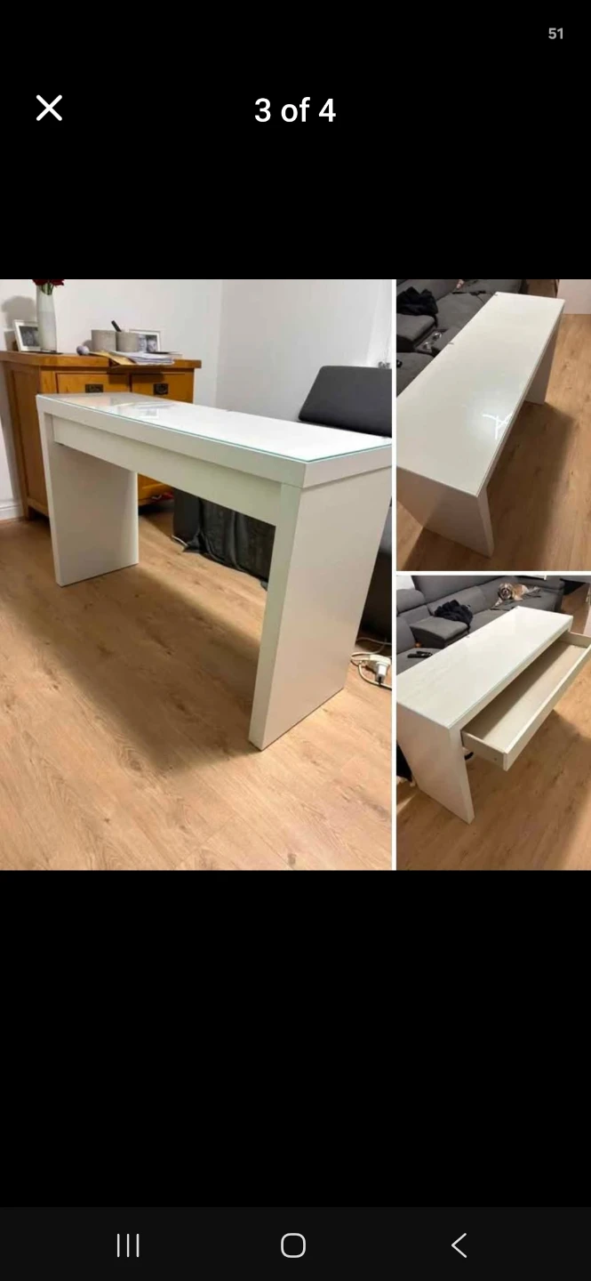 White Vanity Dressing Table - photo 2