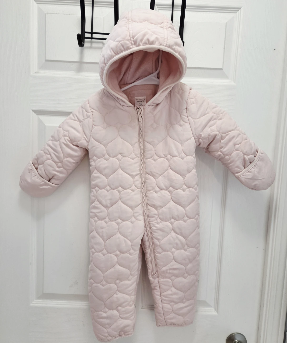 Carter's baby winter pram snowsuit, size 18M