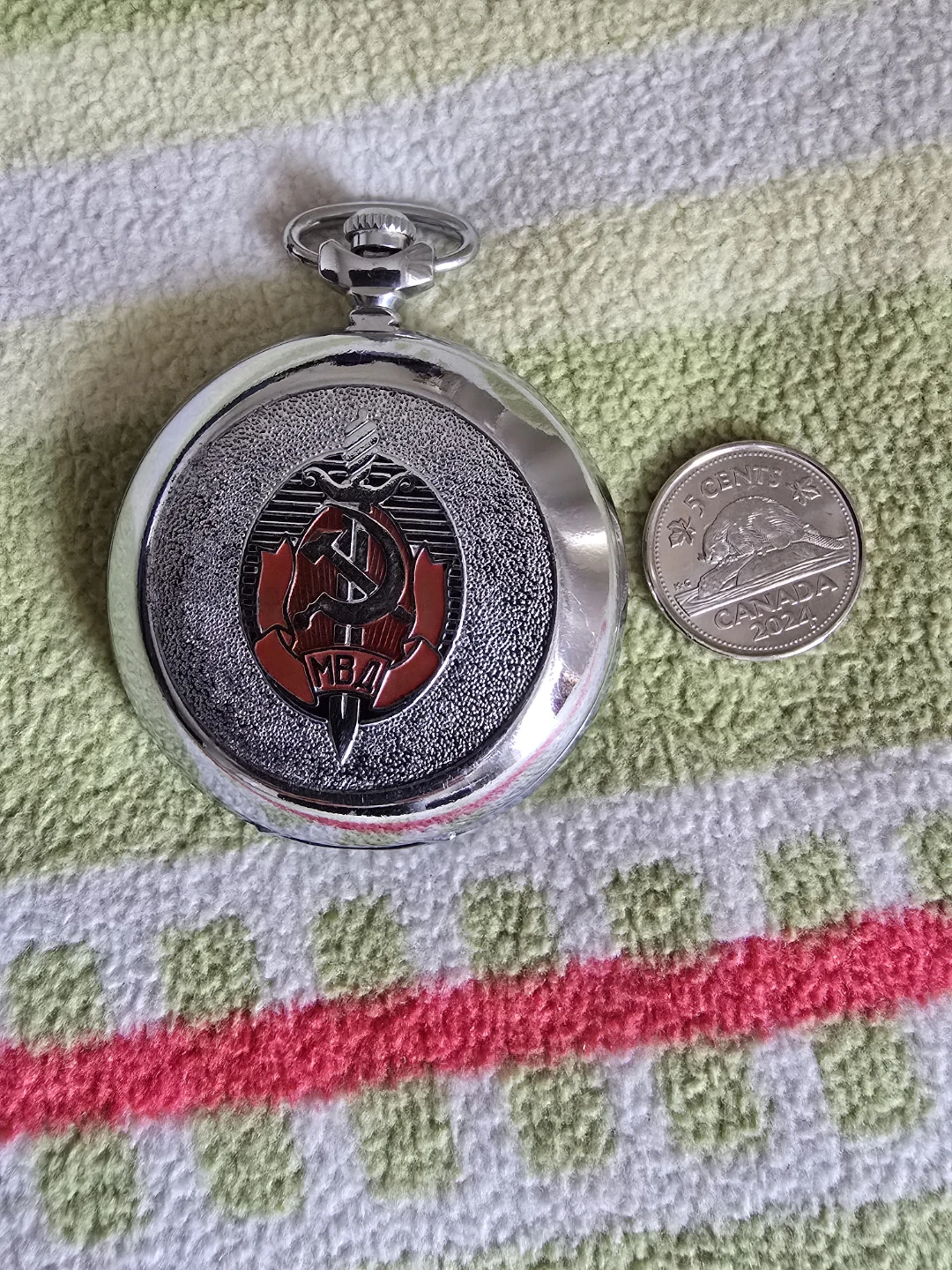 Vintage Russian Mechanical Pocket Watch